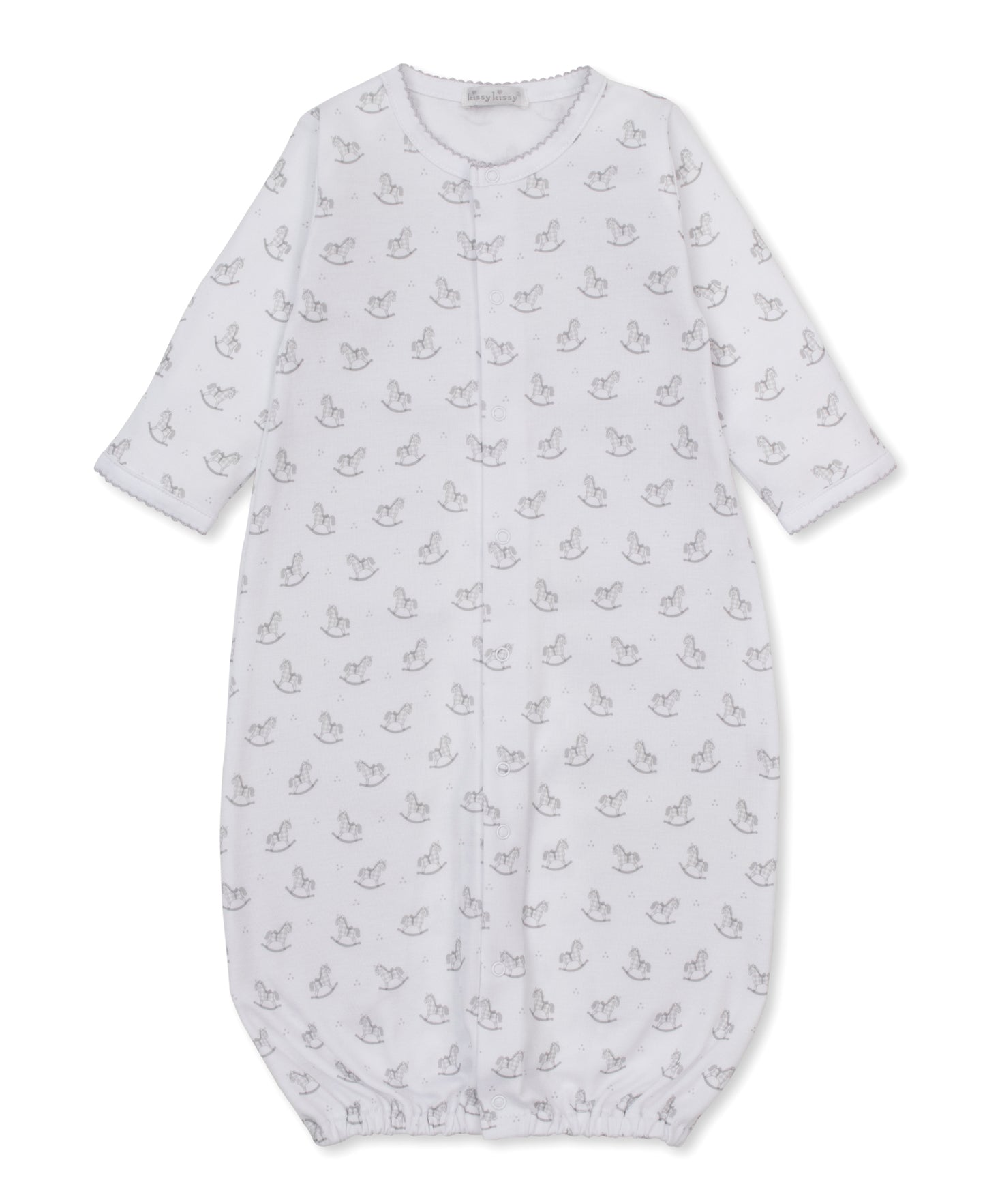 Converter Gown Print - Silver Gingham Rockers