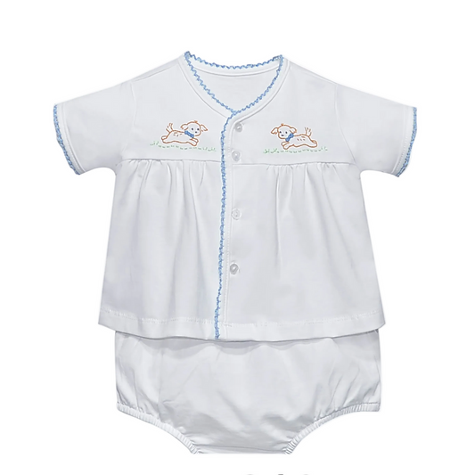 Boys Brennan Diaper Set - Dogs