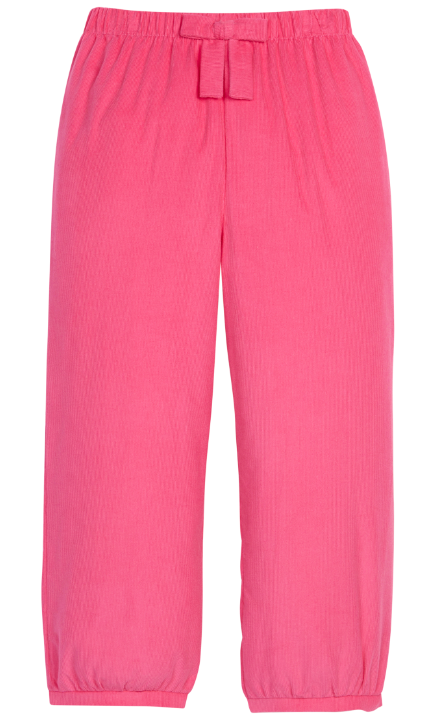 Banded Bow Pant - Hot Pink