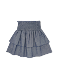 Tatum Tiered Skirt - Dover Denin