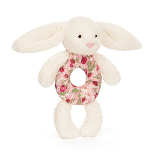 Blossom Cream Bunny "Berry" Ring Rattle