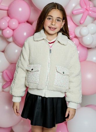 Beige Combo L/S Jacket with Pockets