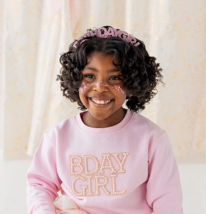 Pink Birthday Girl Headband
