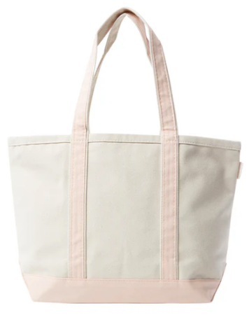 Medium Canvas Tote - Powder Pink