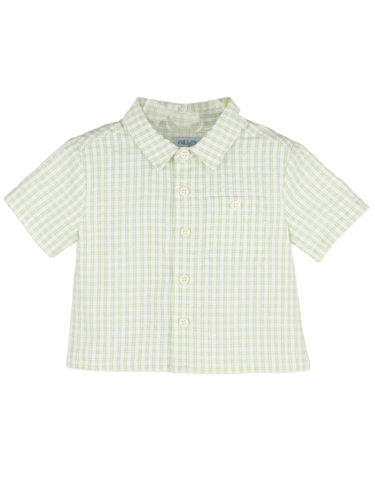 Vichy Boy Shirt - Green