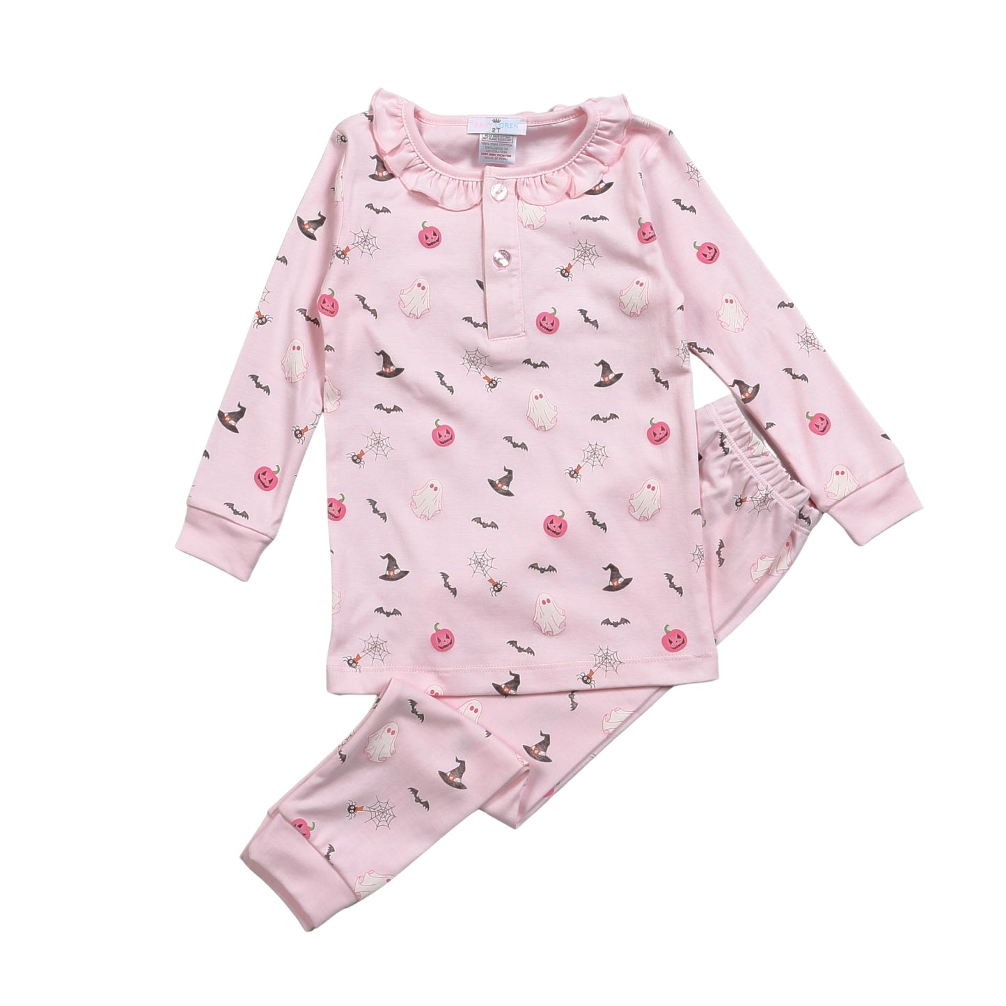 Halloween in Pink Pima Two Pcs Loungewear