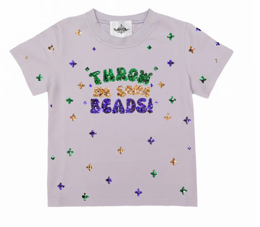 Throw Me Some Beads Sequin Shirt