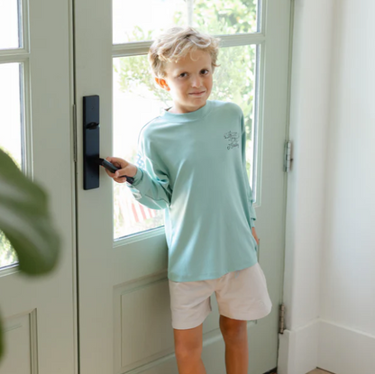 L/S Performance Logo Tee - Decoy on Green