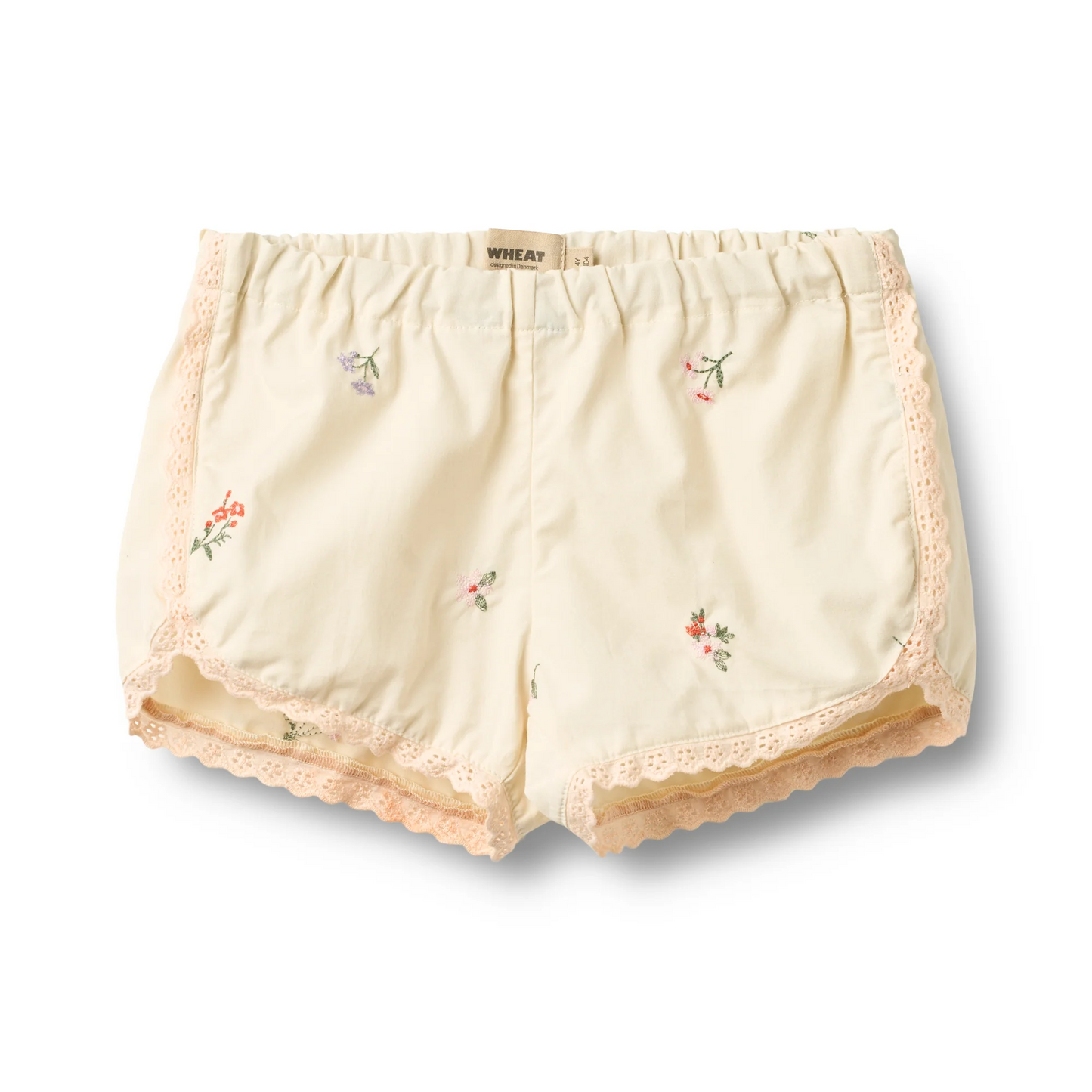 Shorts Lace Inger - Ivory Embroidery Flowers