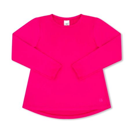 Taylor T Long Sleeve - Power Pink Totally Turquoise - Tween