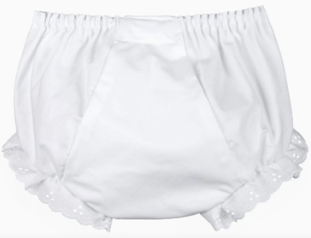 Double Seat Eyelet Diaper Cover