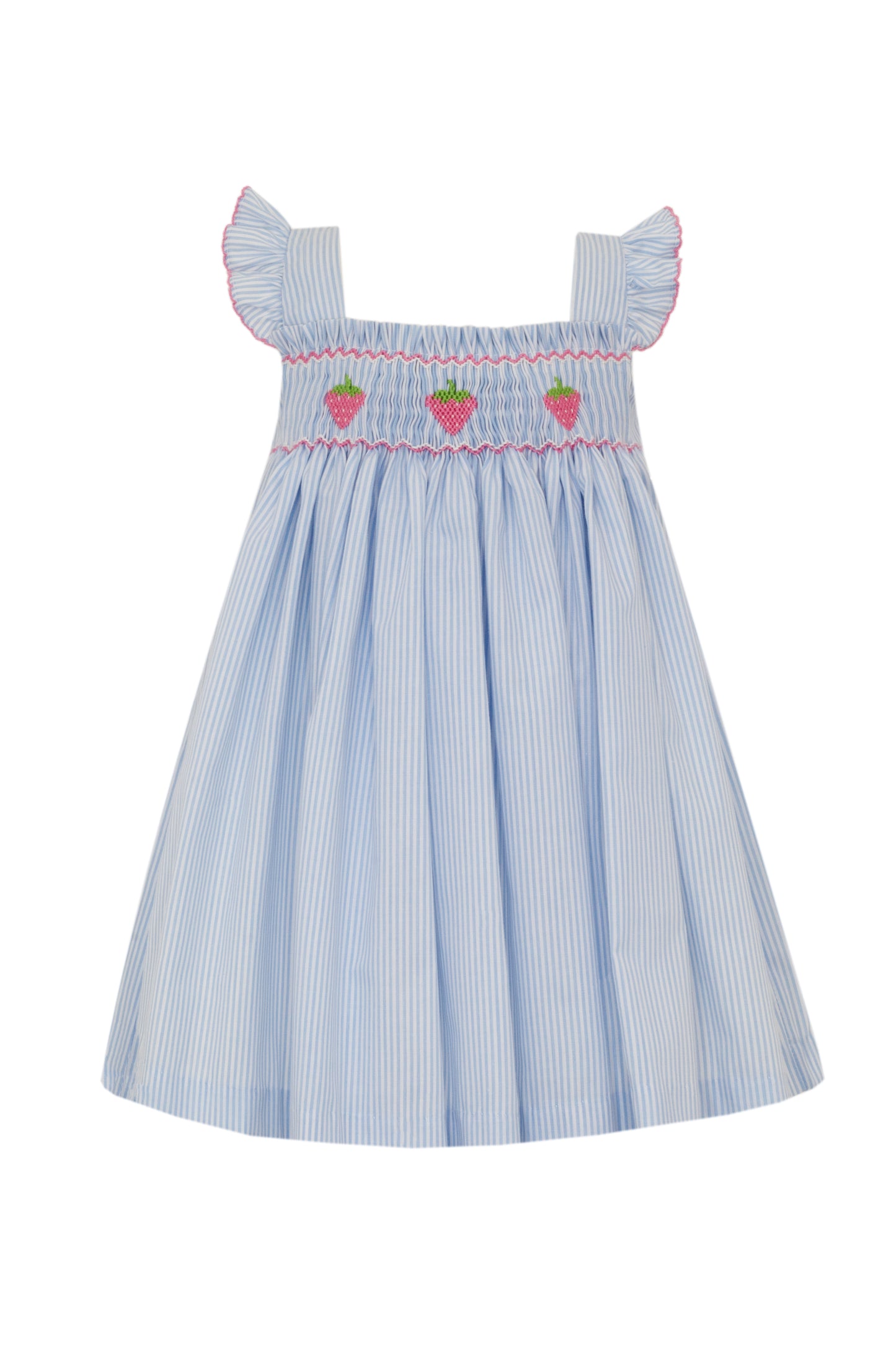Strawberry Blue Stripe Strap Sundress