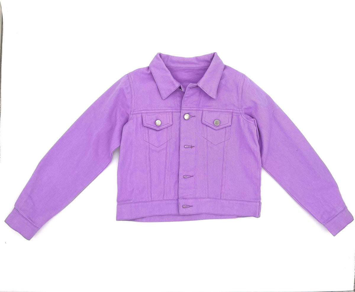 Mardi Gras Denim Jacket - Tween