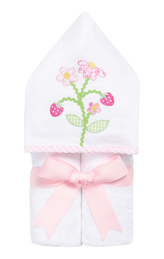 Strawberry Everykid Hooded Towel