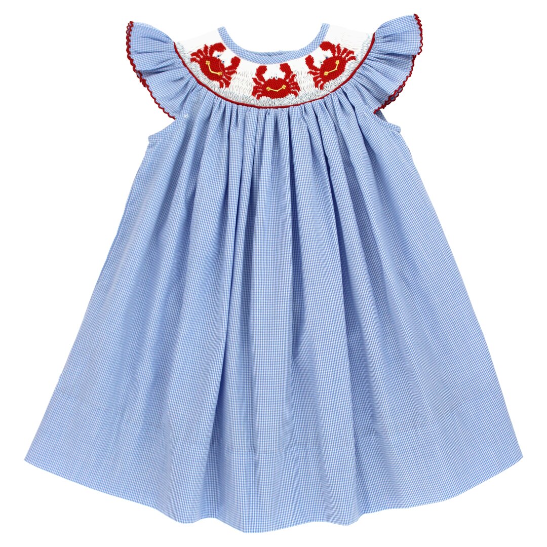 Bishop Dress - Coastal Crabs