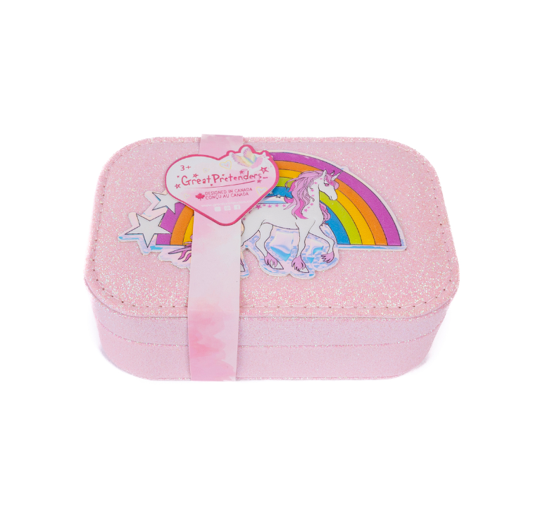 Pretty Precious Unicorn Jewelry Box in Pink