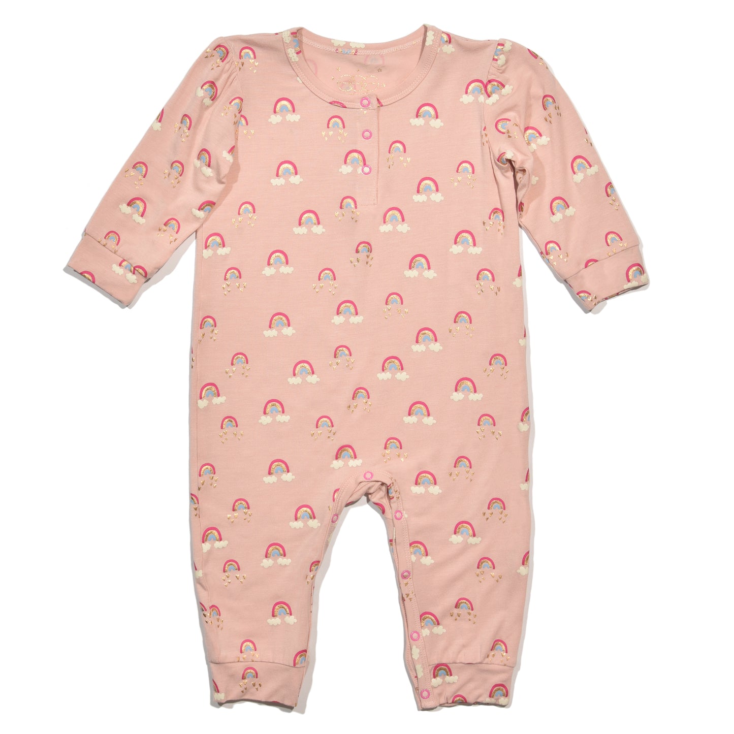 Pink Print Rainbow Misha Romper