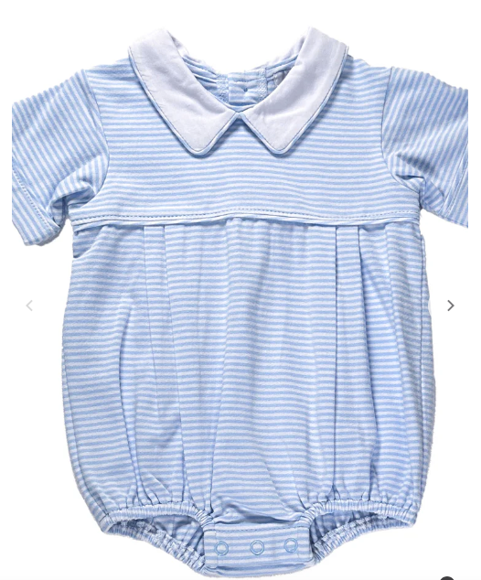 Blue Striped Romper 5S144