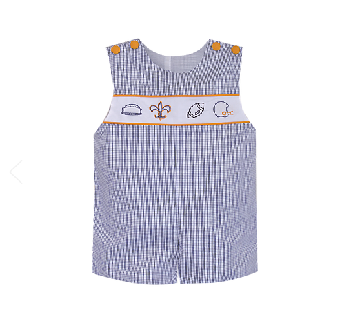 Embroidered 4 Logo Shortall - Black and Gold