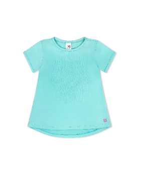 Bridget Basic Tee - Totally Turquoise