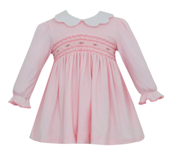 Caroline - Dress L/S - Solid Pink Knit