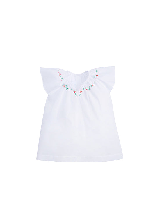 Embroidered Blouse - Strawberry
