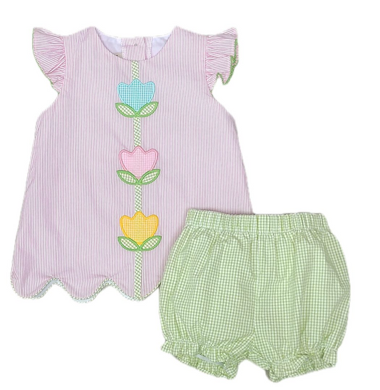 Easter bunnies collection GIRL BABY DIAPER SET (A-0022BC)