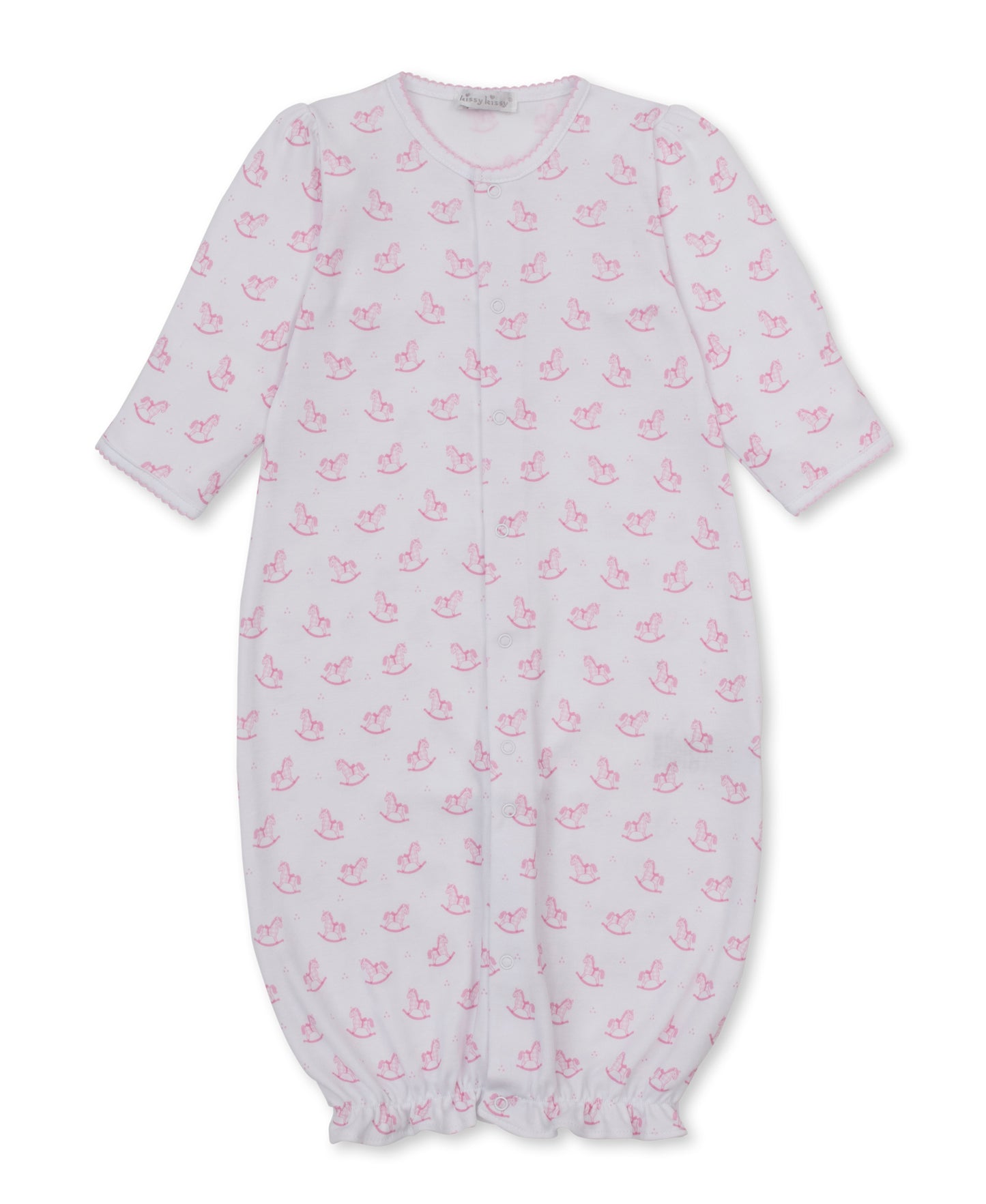 Converter Gown Print - Pink Gingham Rockers
