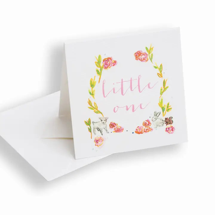 "Little One" Enclosure Card - Pink
