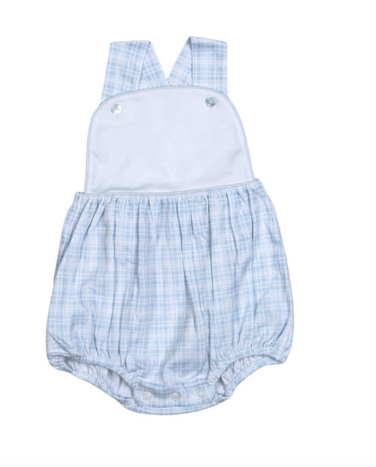 Casey Blue Plaids Pima Sun Bubble