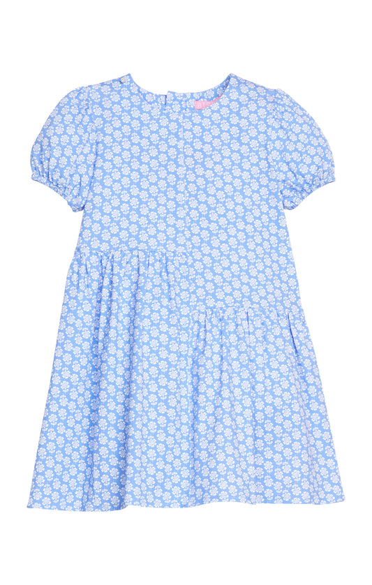 Phillipa Dress - Periwinkle Block Print