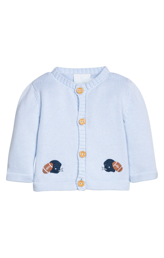 Crochet Cardigan - Football Helmet