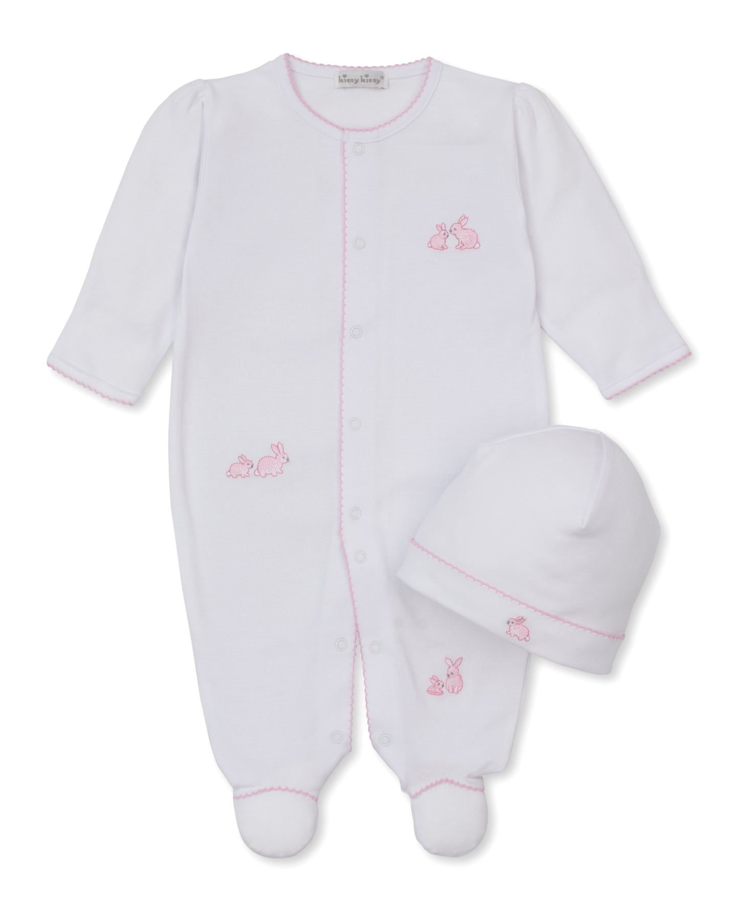 Footie w/Hat Set - Springtime Bunnies