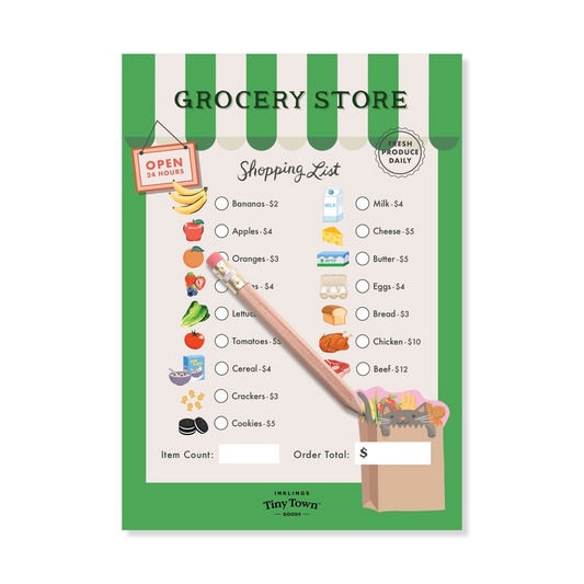 Tiny Town™ Play Notepad - Grocery Store