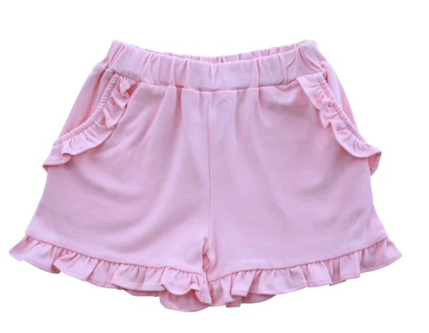 Knit Ruffle Shorts Pink IB00495