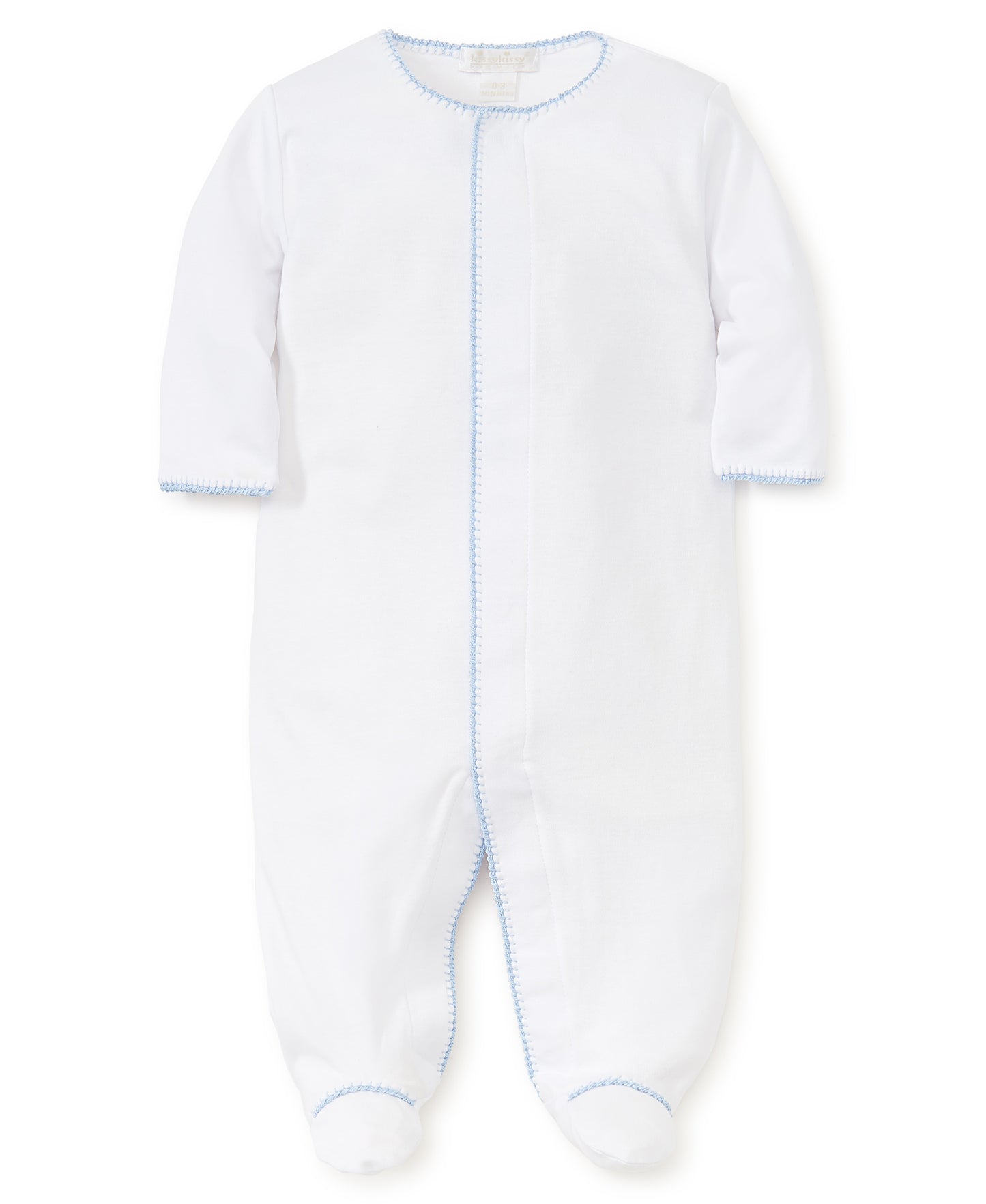 New Premier Basics Footie White/Lt. Blue - 70304