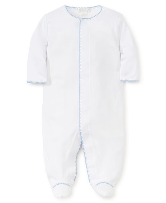 New Premier Basics Footie White/Lt. Blue - 70304