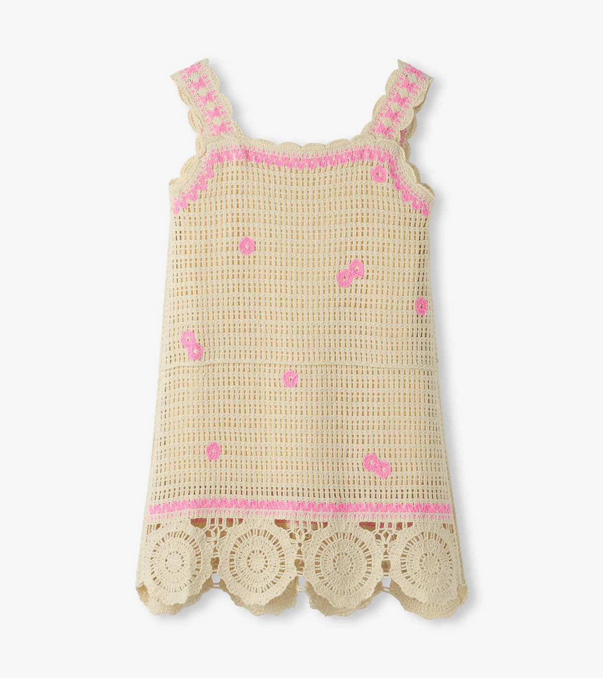 Tiny Flowers Crochet Dress