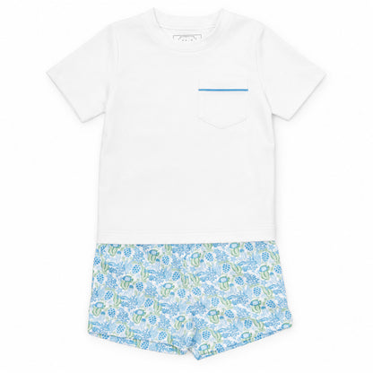 Walker Shorts Set - Under the Sea Blue