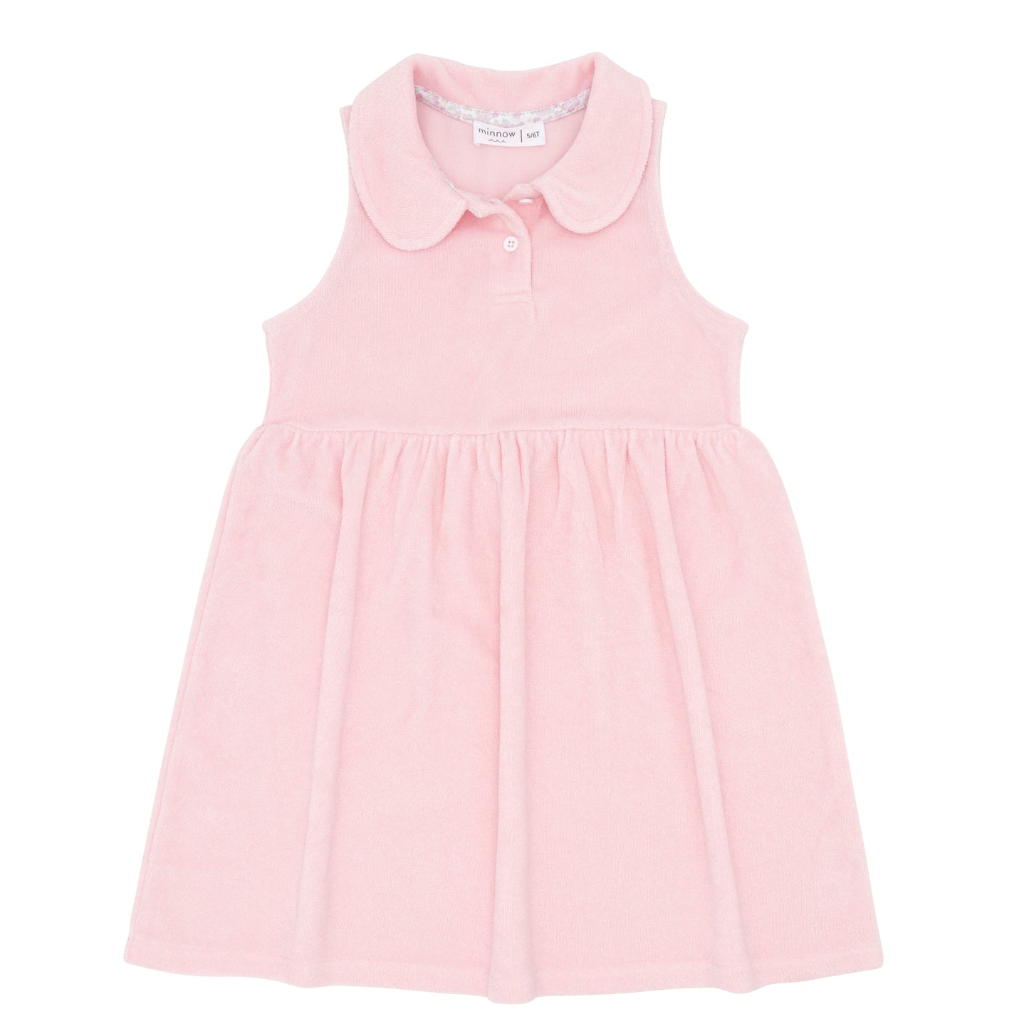 Girls Pink French Terry Tennis Dress