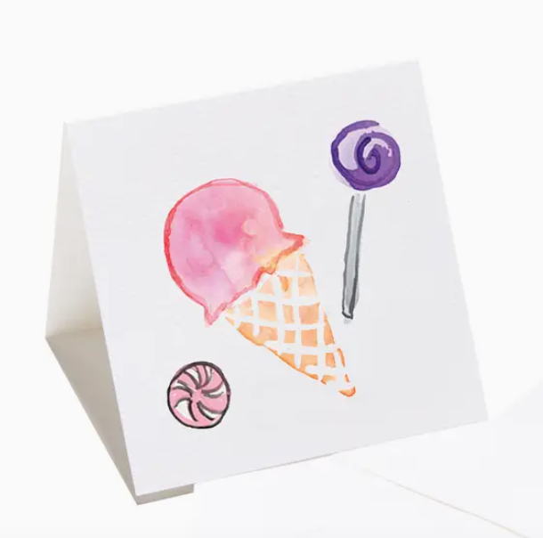 Ice Cream and Candy Enclosure Card