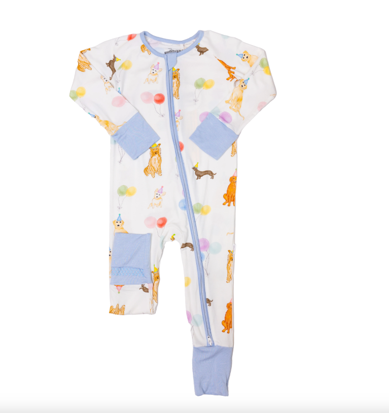 Sleep Romper Dog Party