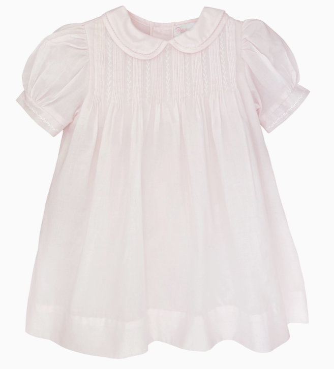 Dress with Pintucks and Featherstitching