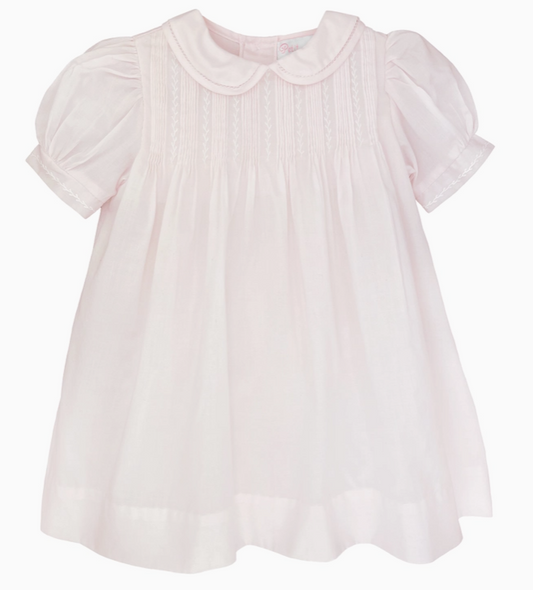 Dress with Pintucks and Featherstitching