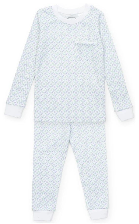 School Plaid Blue Bradford PJ Set