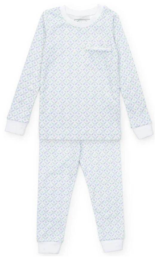 School Plaid Blue Bradford PJ Set