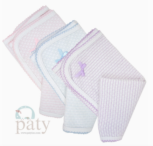 Paty Knit Receiving/Swaddling Blanket