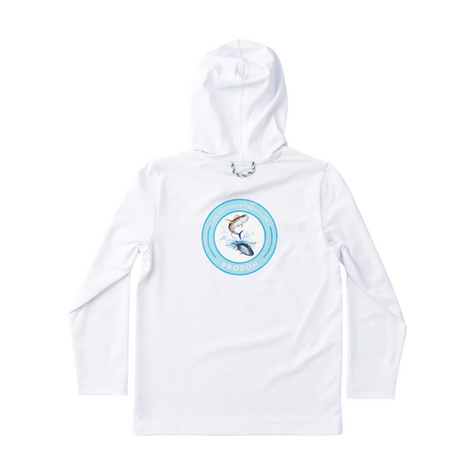 Kids' Pro Performance Hoodie T-Shirt - Bright White