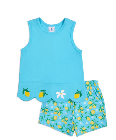 Cruise 25 - Scallop Lemon Top with Shorts