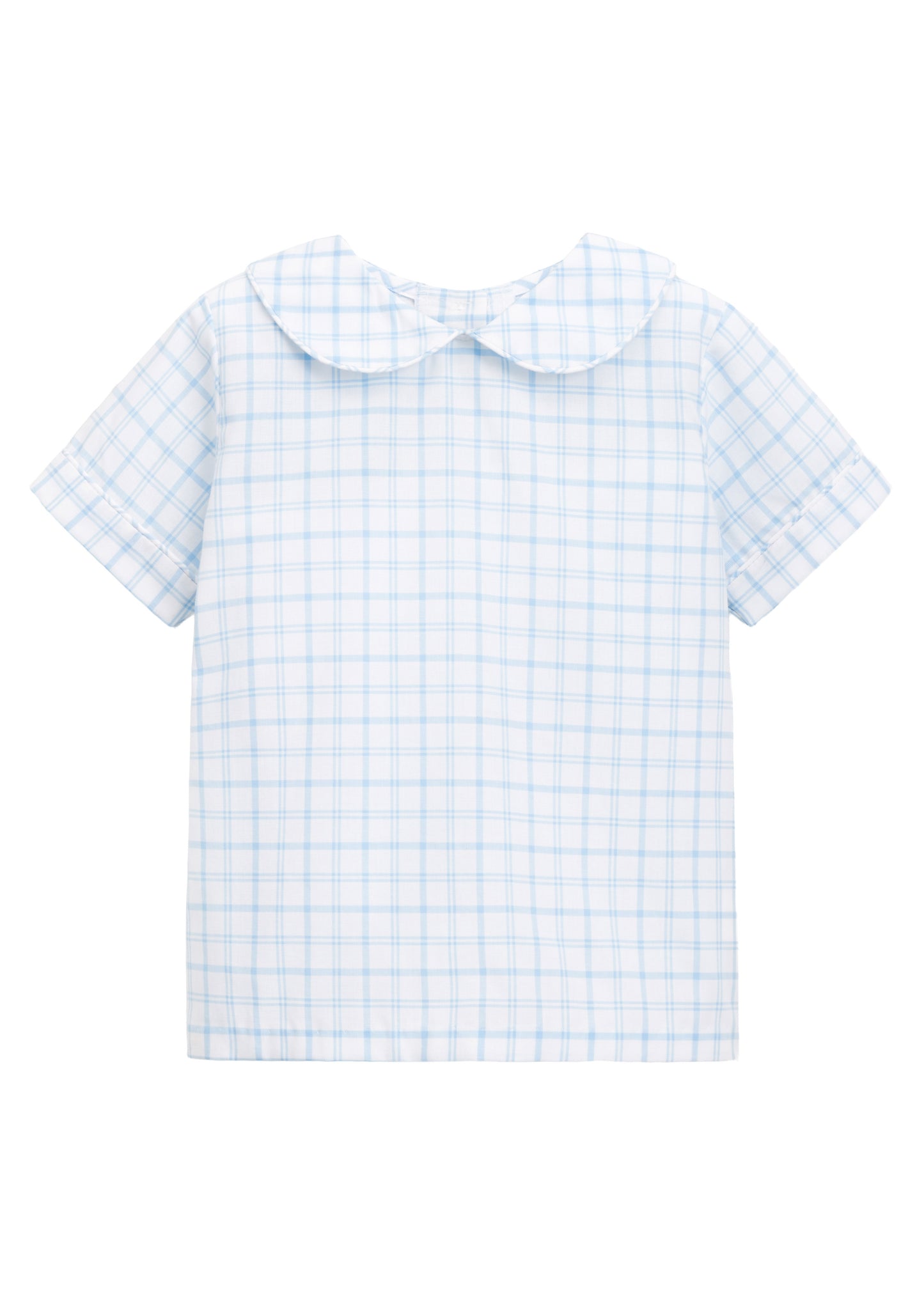 Short Sleeve Peter Pan Shirt - Meadowbrook Plaid